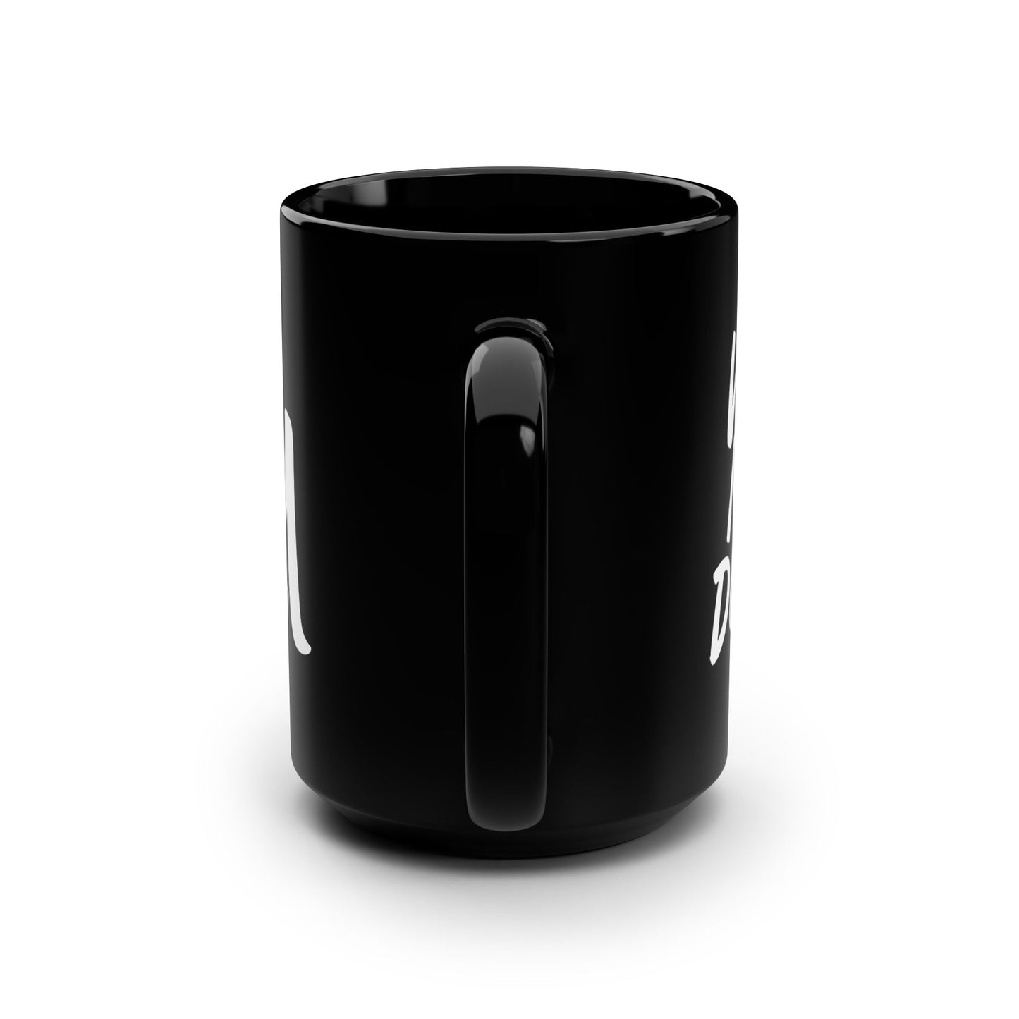 Motivational Black Coffee Mug - 15oz "Want More, Do More"